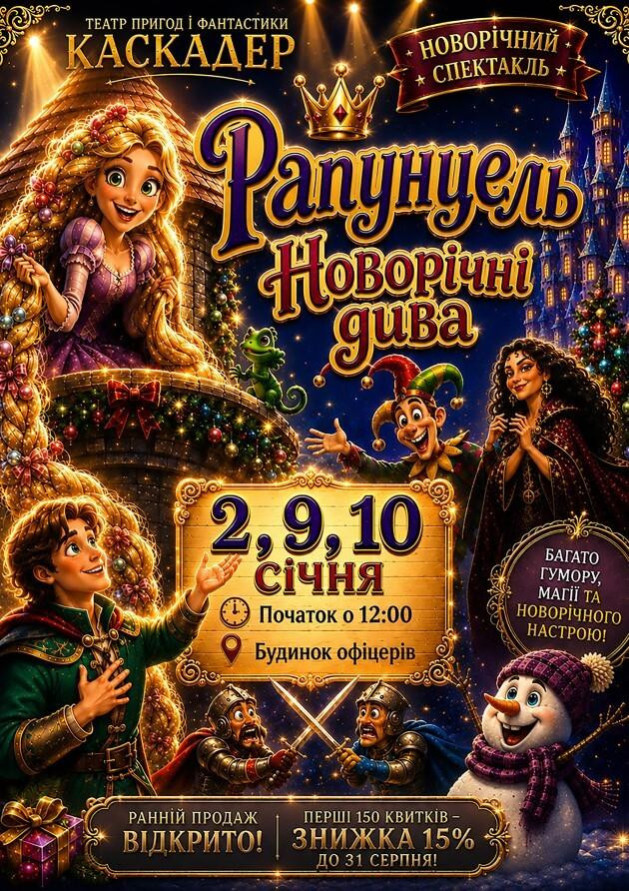 Чарівна музична вистава «Рапунцель. Новорічні дива»  Київ