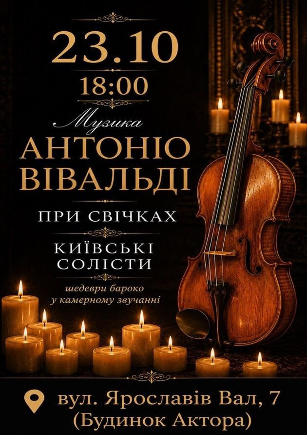 МУЗИКА АНТОНІО ВІВАЛЬДІ ПРИ СВІЧКАХ