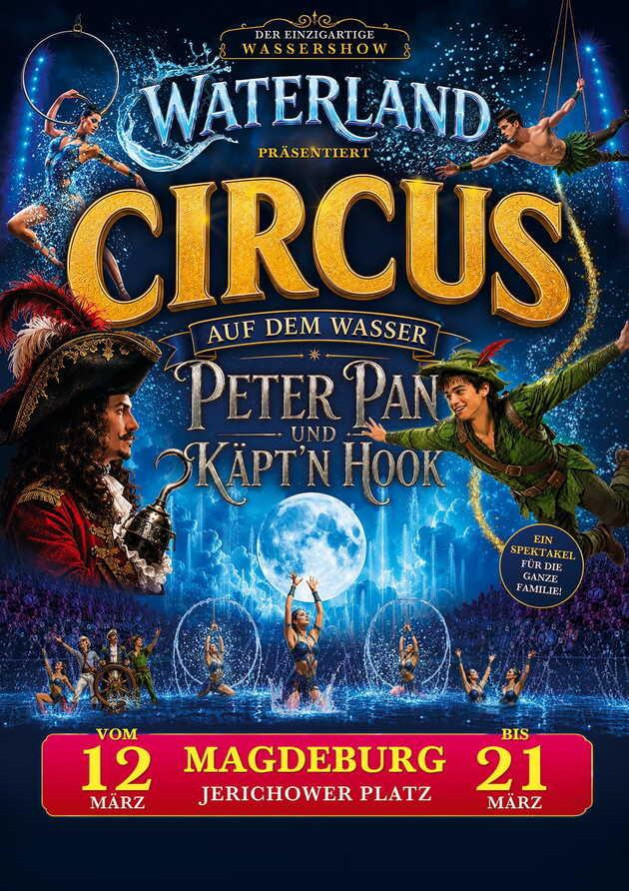 Show auf dem Wasser Peter Pan und Käpt’n Hook