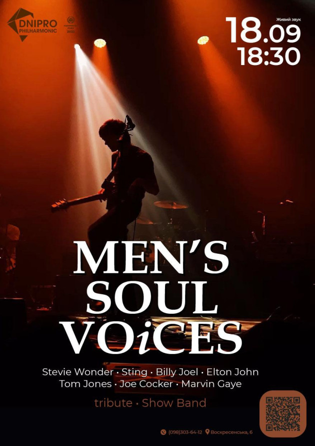 Men`s soul voices. Show band